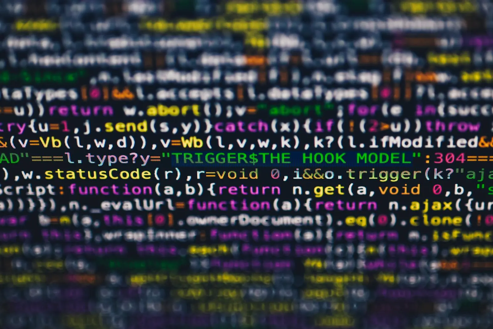 Écran affichant du code source